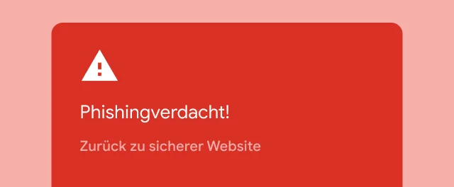 Mit einer wichtigen Warnung wird der Nutzer darauf hingewiesen, dass eine Website, die er aufrufen möchte, Malware enthält.