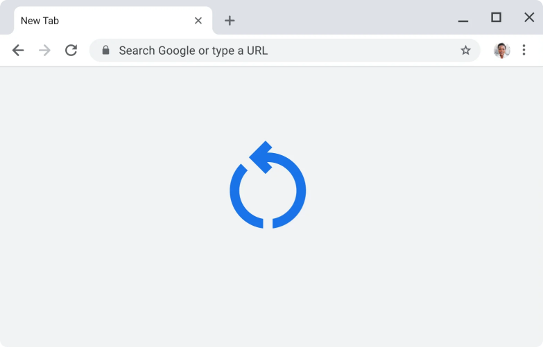 自動アップデート 保留中のアップデート アイコンを示す Chrome UI