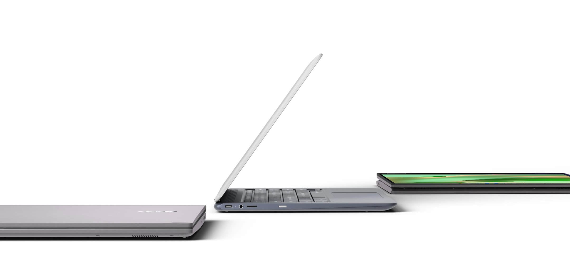Mac または PC から移行する場合におすすめの、Chromebook の幅広いラインナップがあります。