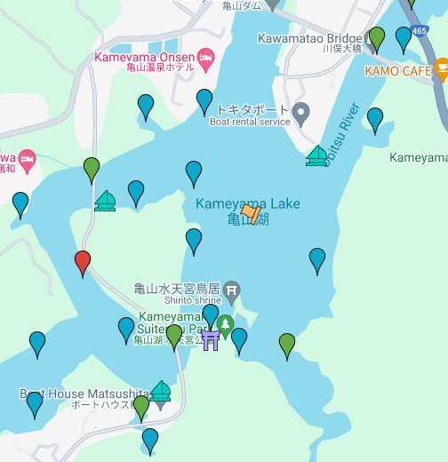 亀山ダム バス釣り ポイントマップ Google マイマップ