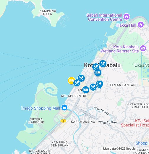 マレーシア コタキナバル の地図 Google マイマップ